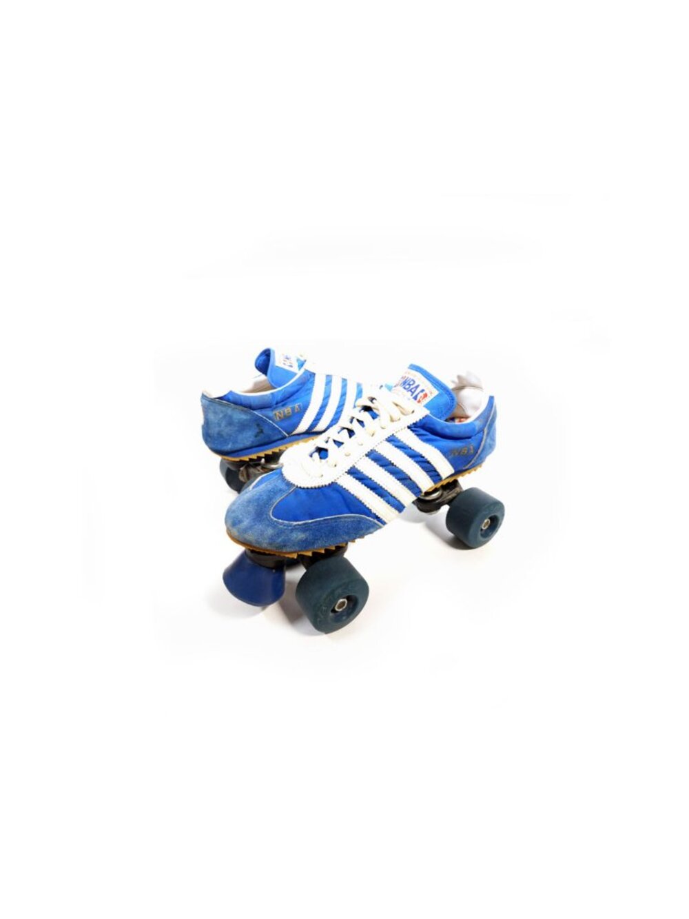 Vintage NBA Roller Skates Blue & White Joggers Size MENS 10 Rare Find